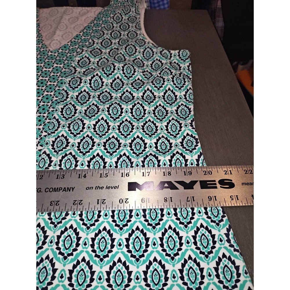 Tommy Bahama Sleeveless V-Neck Mini Dress in Aqua and White - Picture 5 of 9